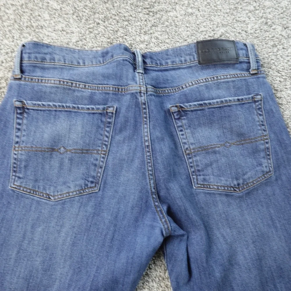 Lucky Brand Jeans Mens 34X32 Dark Blue Denim Pants 221 Straight Stretch Preppy‎
